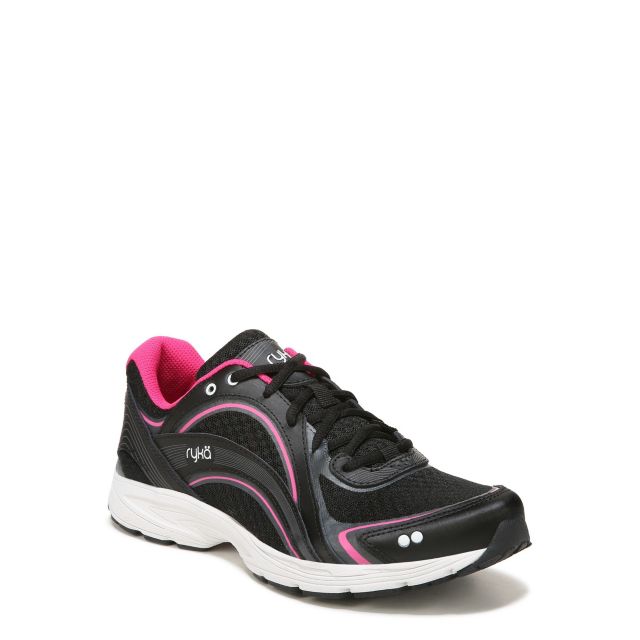 Black/Pink Leather