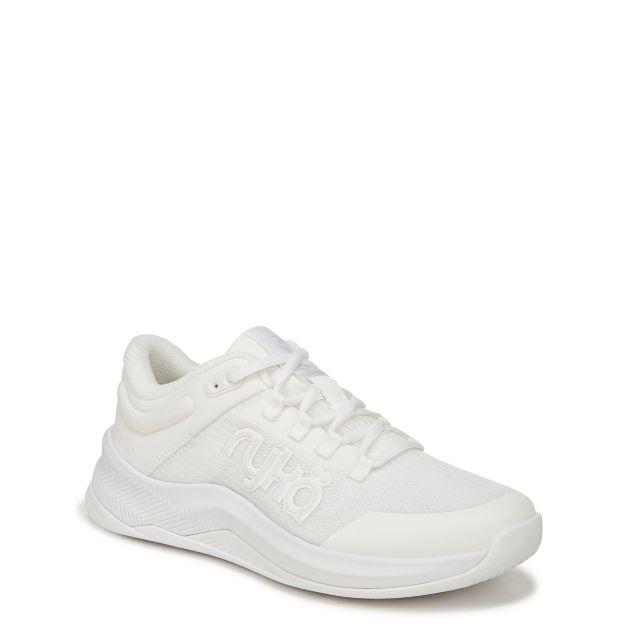 Brilliant White Mesh & Fabric
