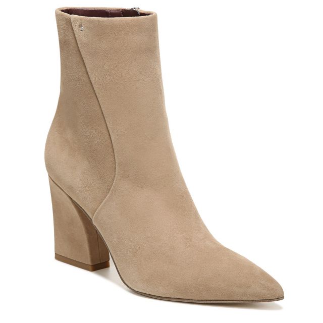 Taupe Beige Suede
