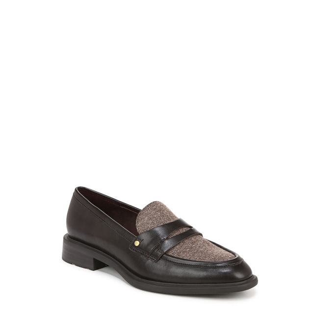 Brown Faux Leather/Fabric