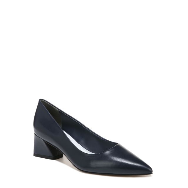 Navy Blue Leather