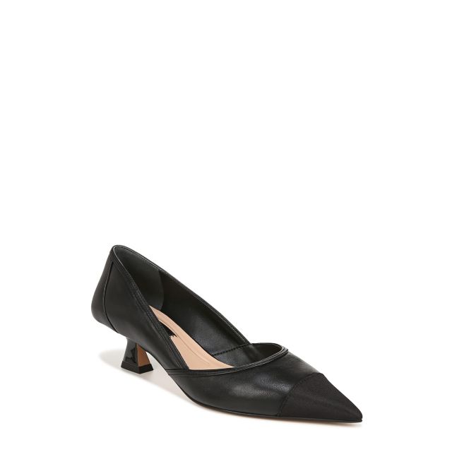 Black Leather/Fabric