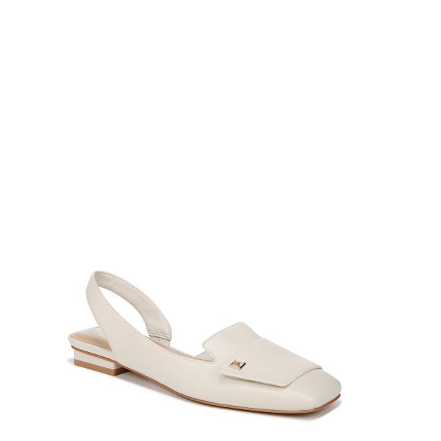 Cream White Leather