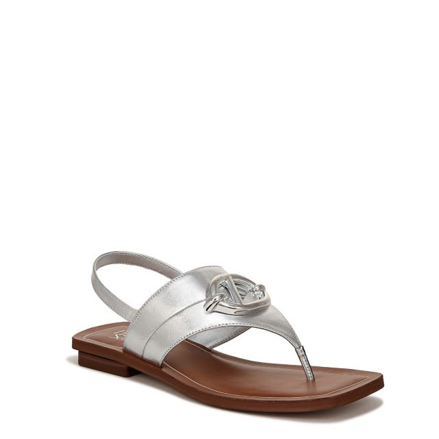 Silver Faux Leather