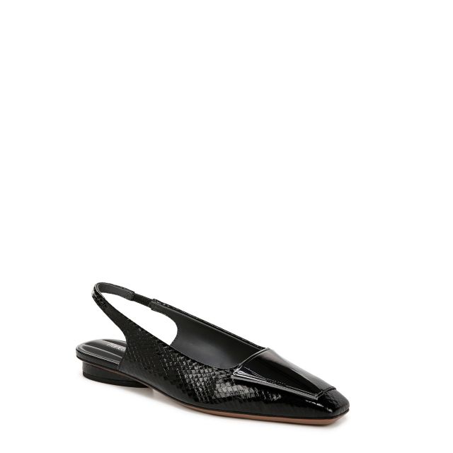Black Snake Print Faux Leather