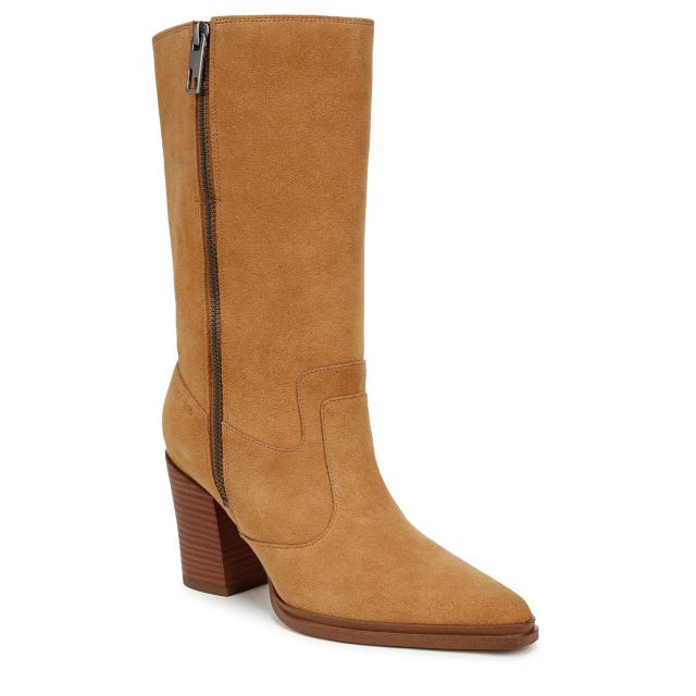 Warm Camel Brown Suede