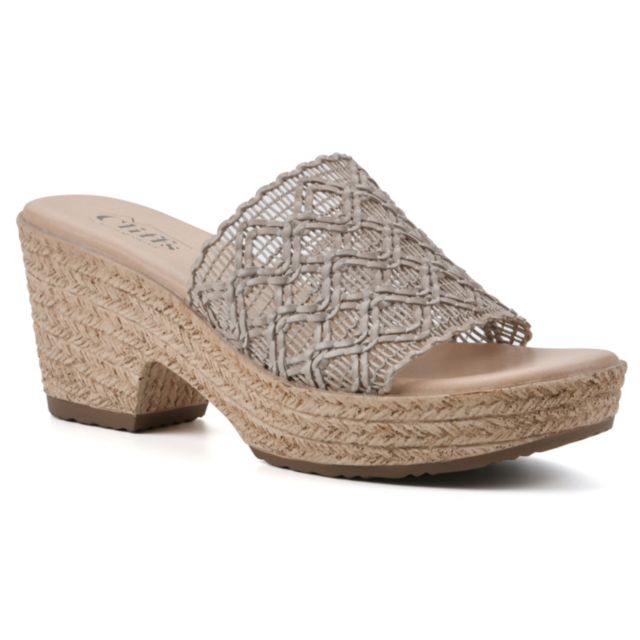 Lt Taupe/Woven/Pu