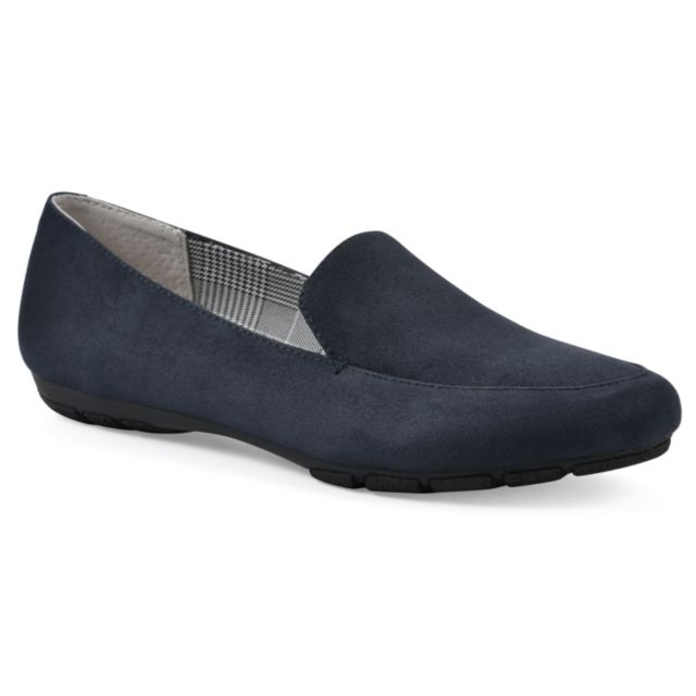 Navy Suedette
