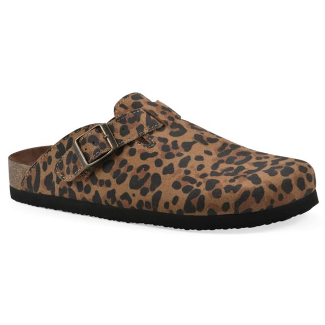 Brown Leopard Suede
