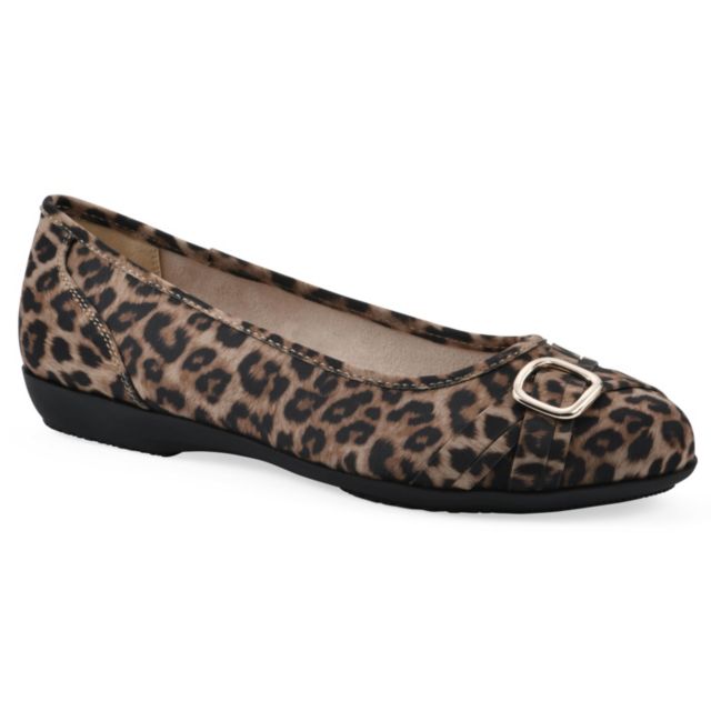 Tan Leopard Print Nylon