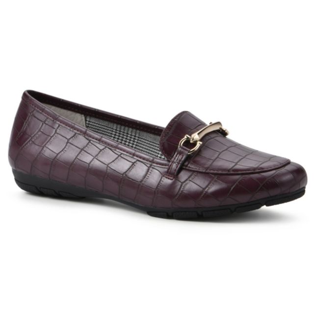 Burgundy Croco Print