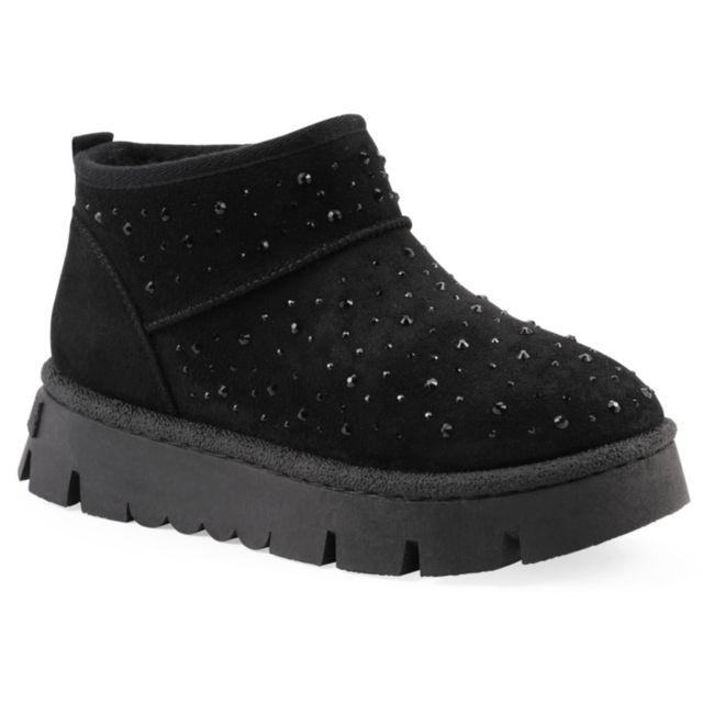 Black Faux Suede
