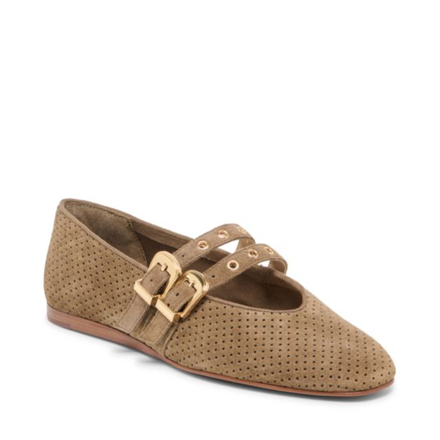 OLIVE PERFORATED SUE