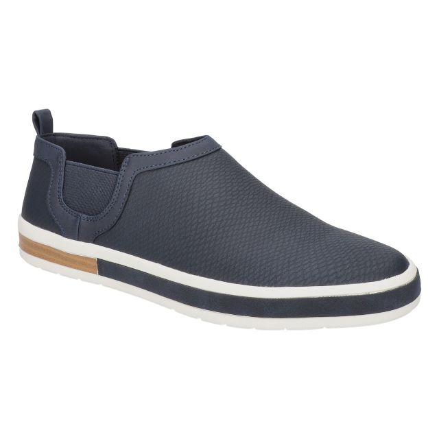 Navy Snake Embossed