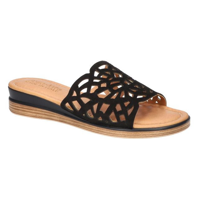 Black Kidsuede Italian Leather