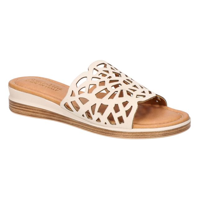Stone Kidsuede Italian Leather