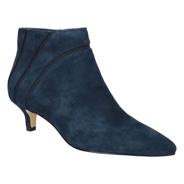 Navy Kidsuede Leather