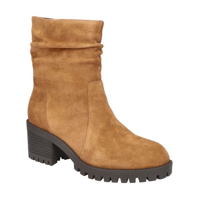 Cognac Suede Leather