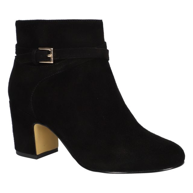 Black Suede Leather