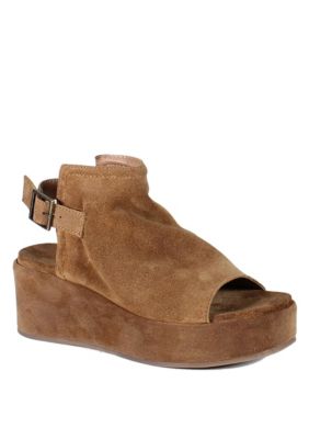 Jumpin Jive Genuine Suede Retro Platform Sandals