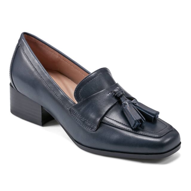 Navy Leather