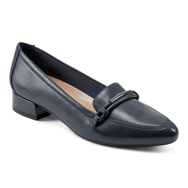 Navy Leather