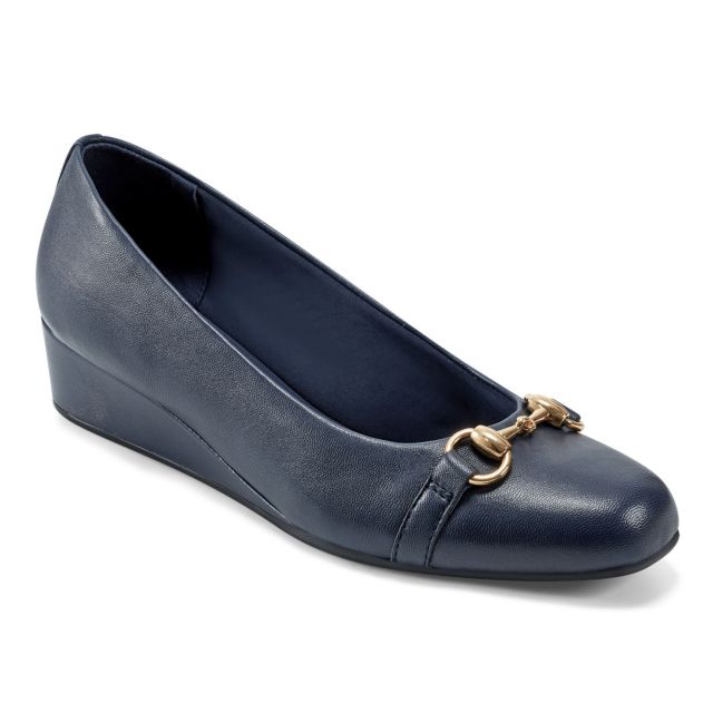 Navy Leather