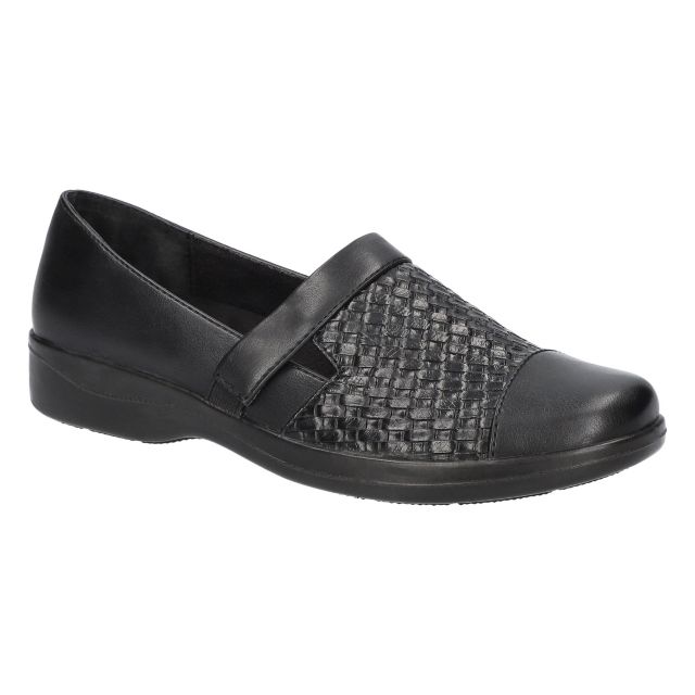 Black Woven Embossed