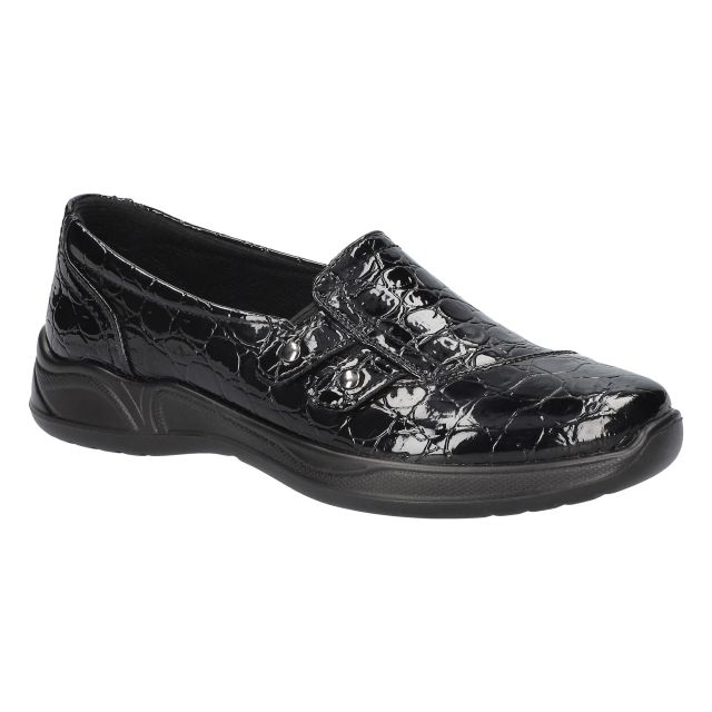 Black Patent Croco