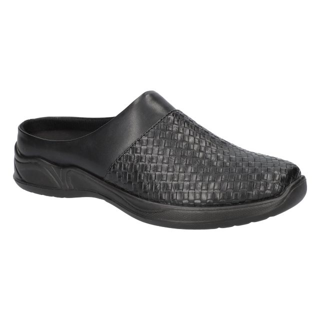 Black Woven Embossed