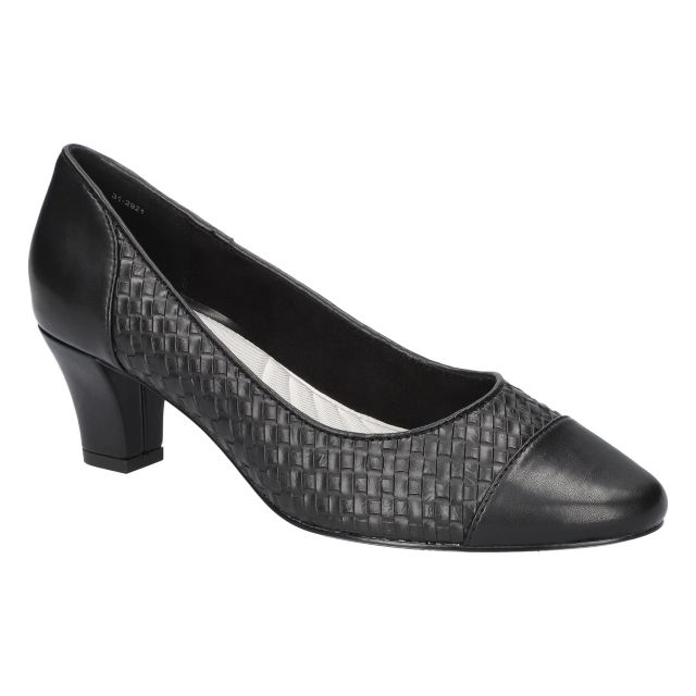 Black Woven Embossed