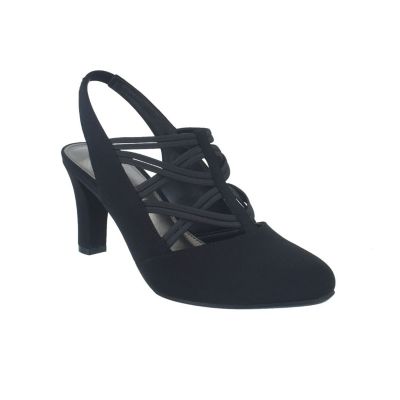 Vail Stretch Elastic Sling-back Pumps with Memory Foam