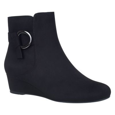 Gasha Wedge Bootie with Memory Foam