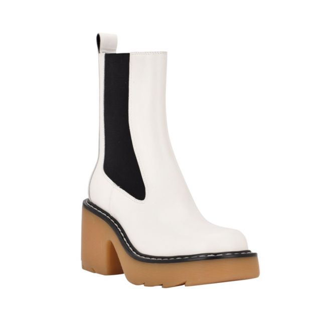 White Leather/Black