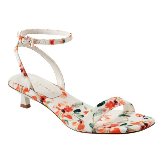 Ivory/Orange Flower Print Multi