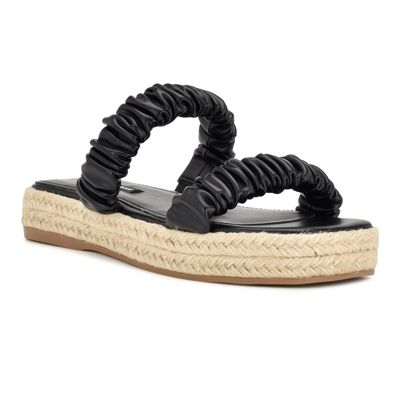 Peacock Square Toe Platform Casual Sandals