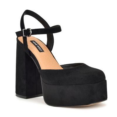 Stacie Adjustable Strap Block Heel Dress Pumps