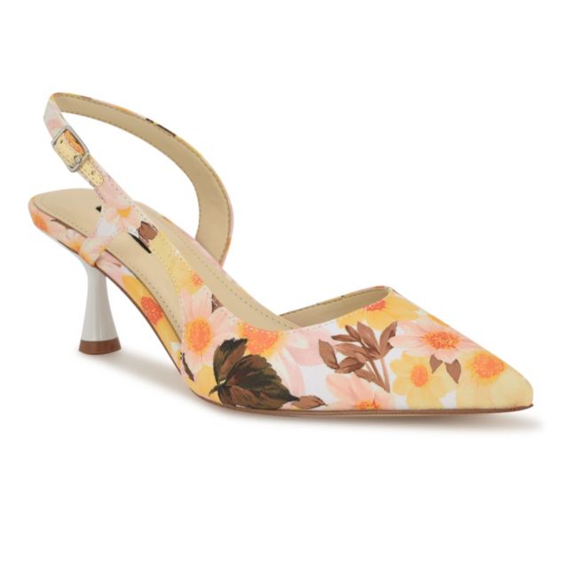 White Daisy Floral Print Multi