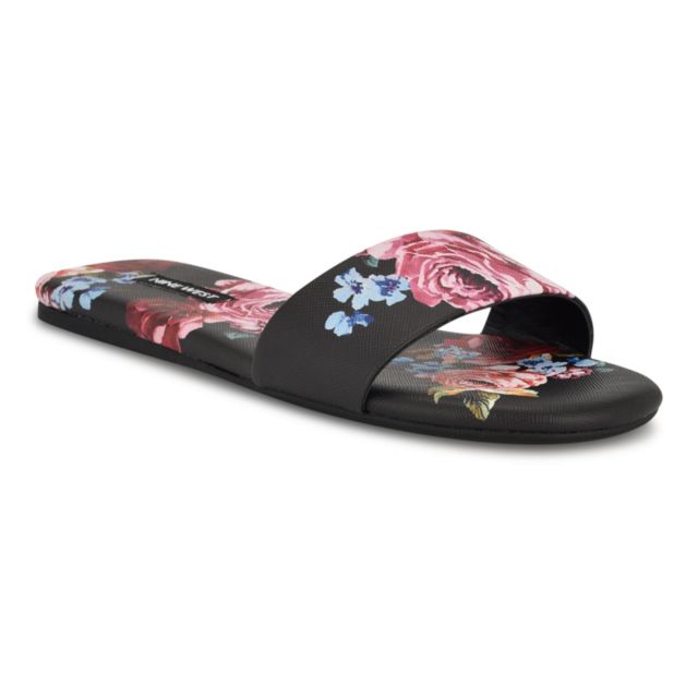 Black Scattered Rose Multi