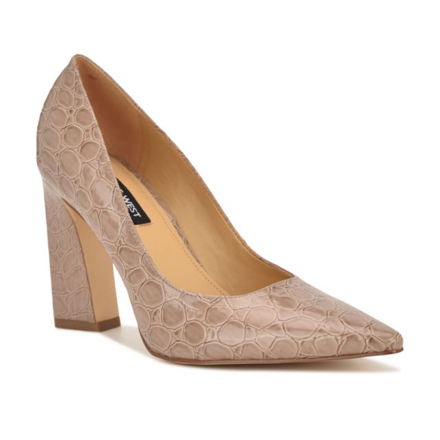 Light Natural Croco Patent