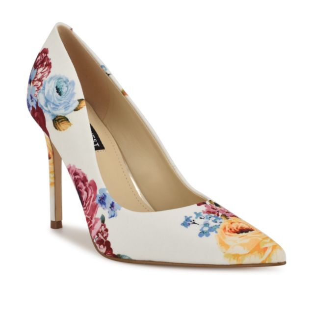White Scattered Rose Multi