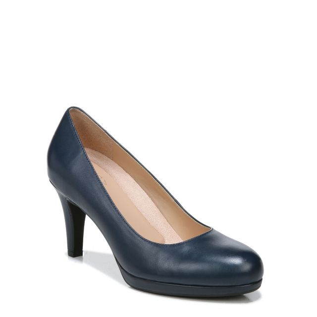 Navy Blue Leather