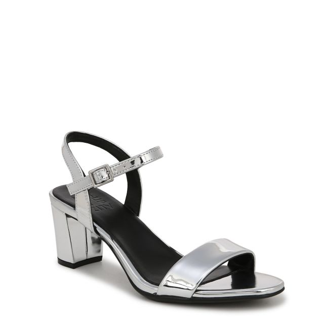 Silver Faux Leather
