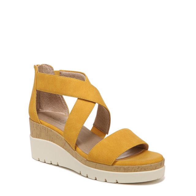 Yellow Faux Leather