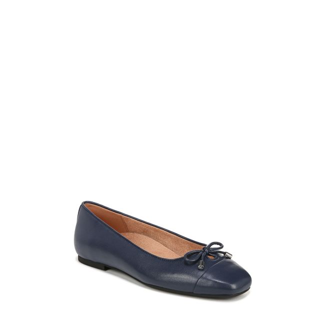 Navy Nappa Leather