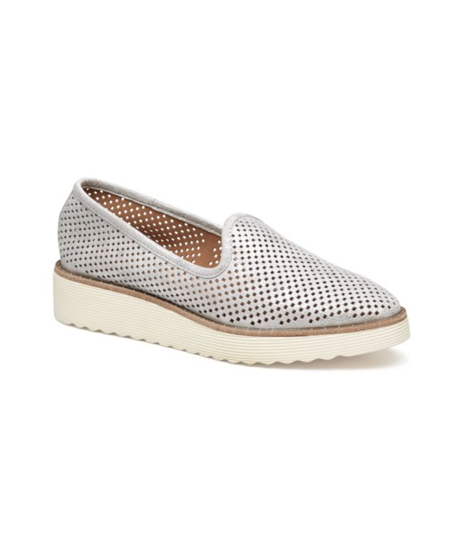 Light Silver Metallic Kid Suede