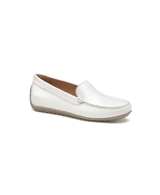 White Crinkled Patent Leather