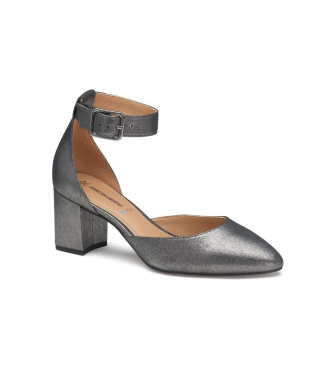 Pewter Metallic Kid Suede