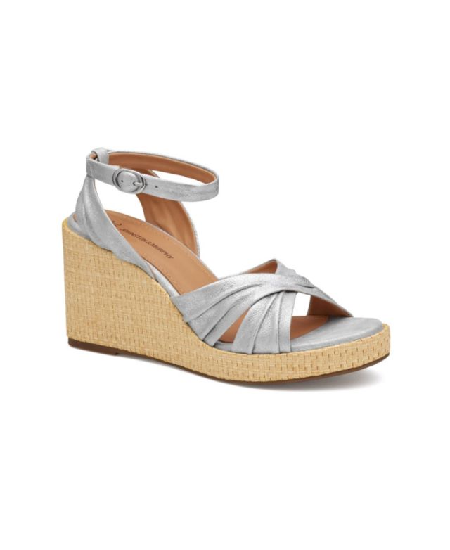 Silver Metallic Kid Suede