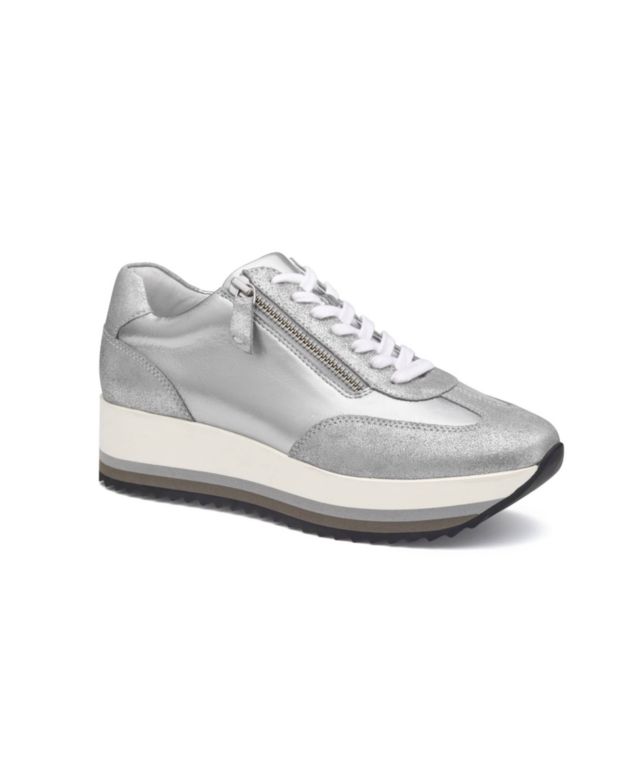 Silver Metallic Suede/Calfskin